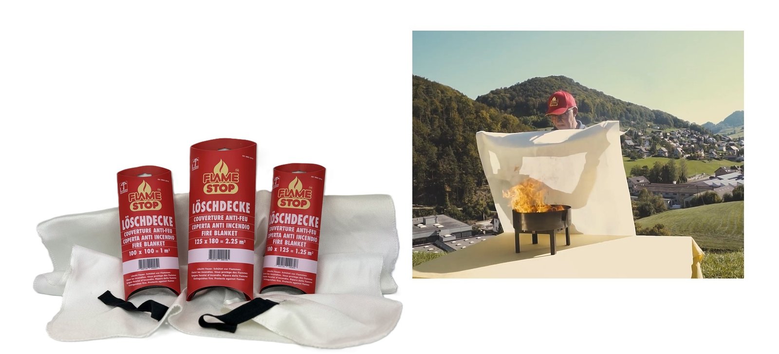 Mentrex Löschdecke FlameStop Produktfoto